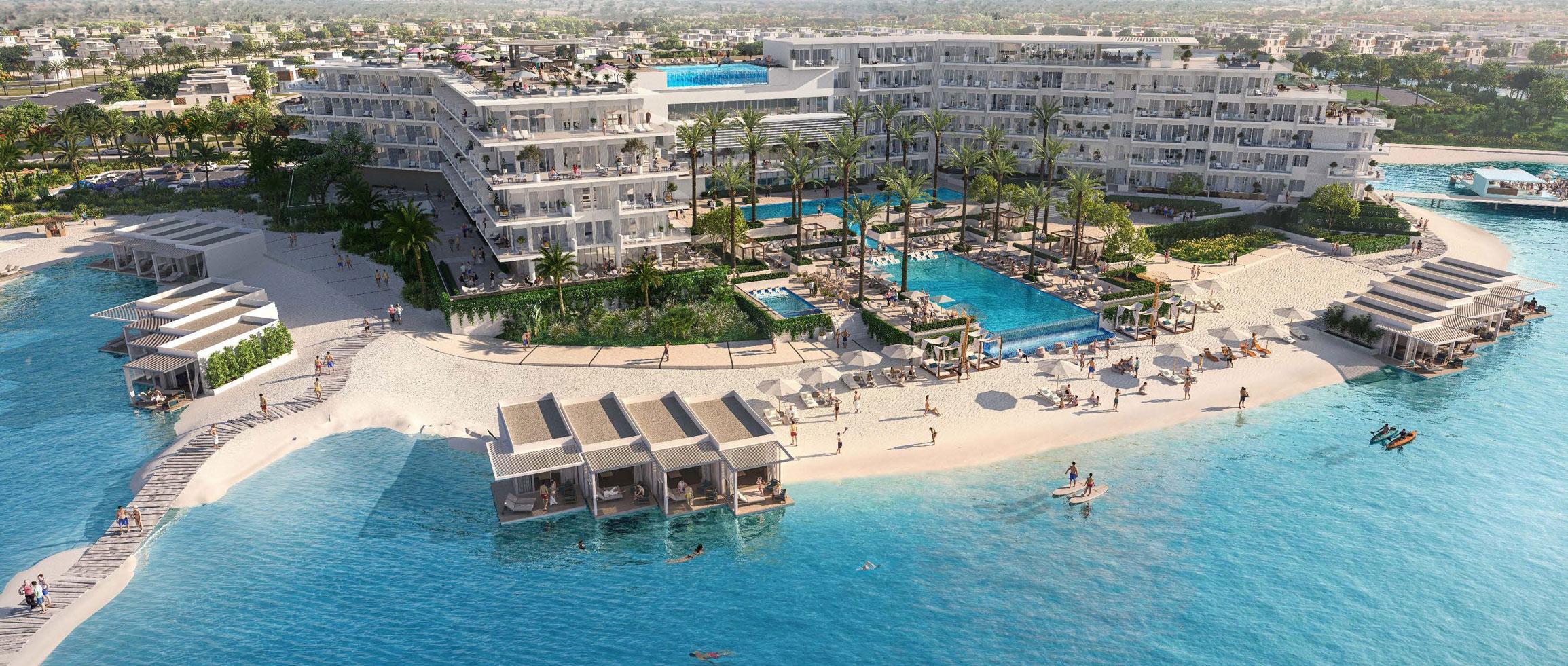 Families enjoying premium leisure amenities and serene outdoor spaces on Ramhan Island